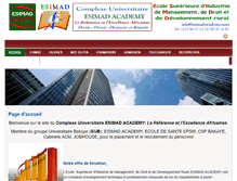 Tablet Screenshot of esimad-academy.com